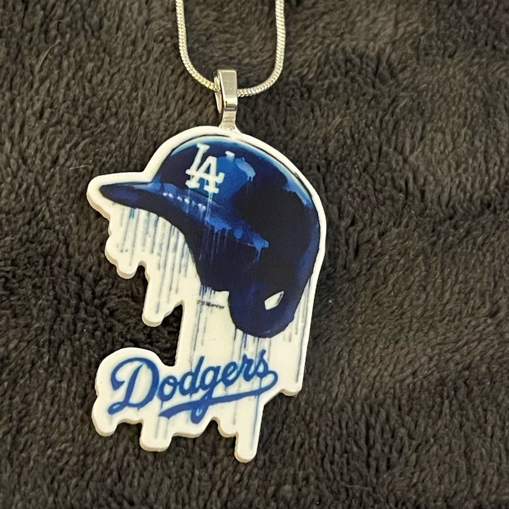 Blue Dodgers Pendant Necklace